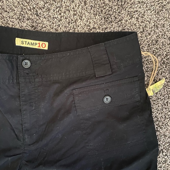 NWT Stamp 10 Shorts Black Size 16 Cargo Style Stretch No Bo XL Top Outfit Lot - Picture 2 of 8